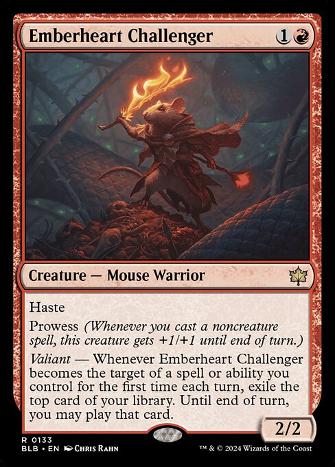 CAD Emberheart Challenger card from the Bloomburrow set
