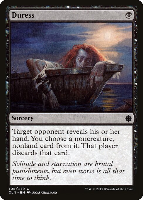 CAD Duress card from the Ixalan set