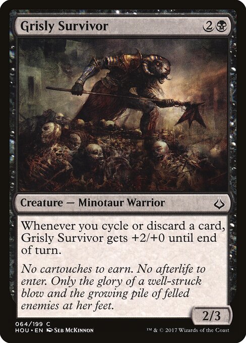 Grisly Survivor card from the Hour of Devastation set