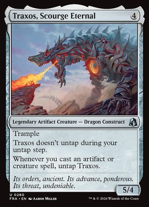 CAD Traxos, Scourge Eternal card from the Reality Fracture set