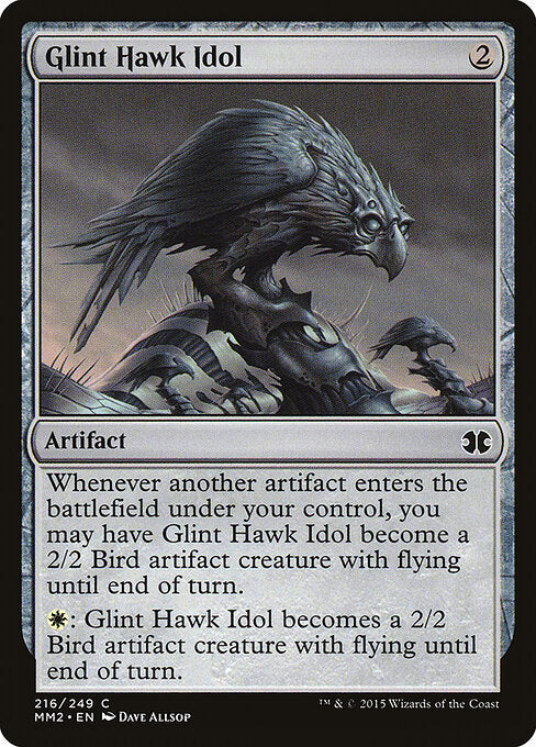 Glint Hawk Idol card from the Modern Masters 2015 set