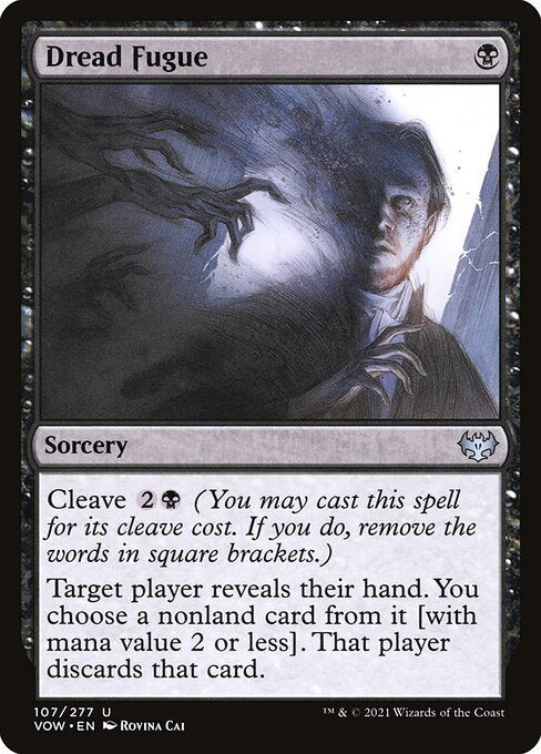 CAD Dread Fugue card from the Innistrad: Crimson Vow set