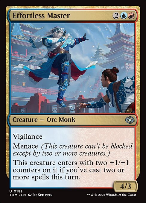 CAD Effortless Master card from the Tarkir: Dragonstorm set