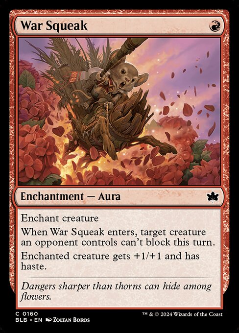 War Squeak card from the Bloomburrow set