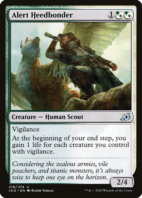 CAD Alert Heedbonder card from the Ikoria: Lair of Behemoths set