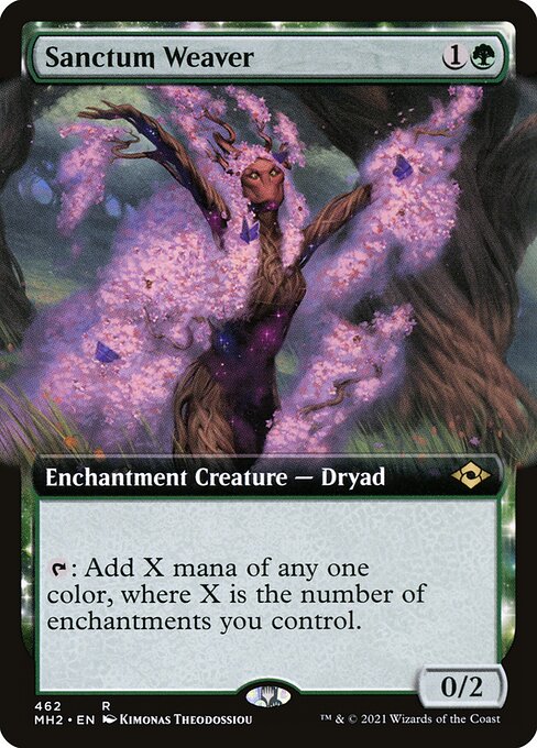 Extended Sanctum Weaver card from the Modern Horizons 2 set