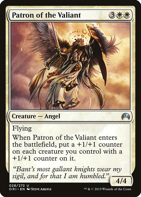 CAD Patron of the Valiant card from the Magic Origins set