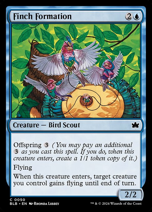 CAD Finch Formation card from the Bloomburrow set