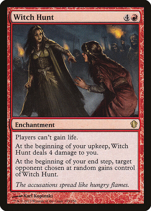 CAD Witch Hunt card from the Commander 2013 set