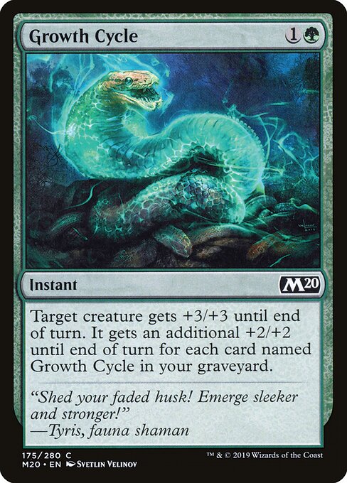 CAD Growth Cycle card from the Core Set 2020 set