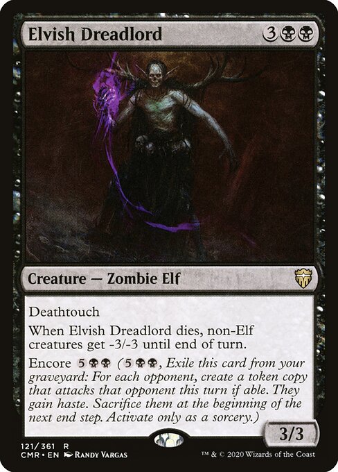 CAD Elvish Dreadlord card from the Commander Legends set