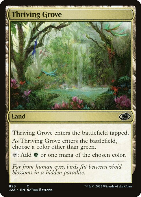 CAD Thriving Grove card from the Jumpstart 2022 set