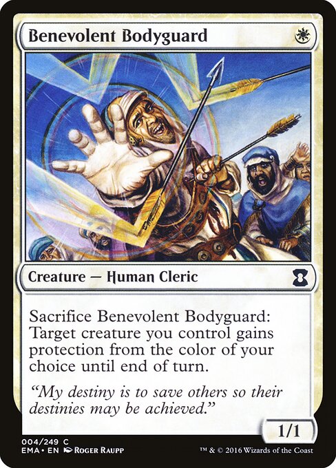 Benevolent Bodyguard card from the Eternal Masters set