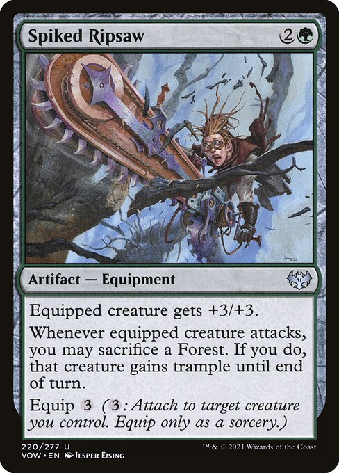 CAD Spiked Ripsaw card from the Innistrad: Crimson Vow set