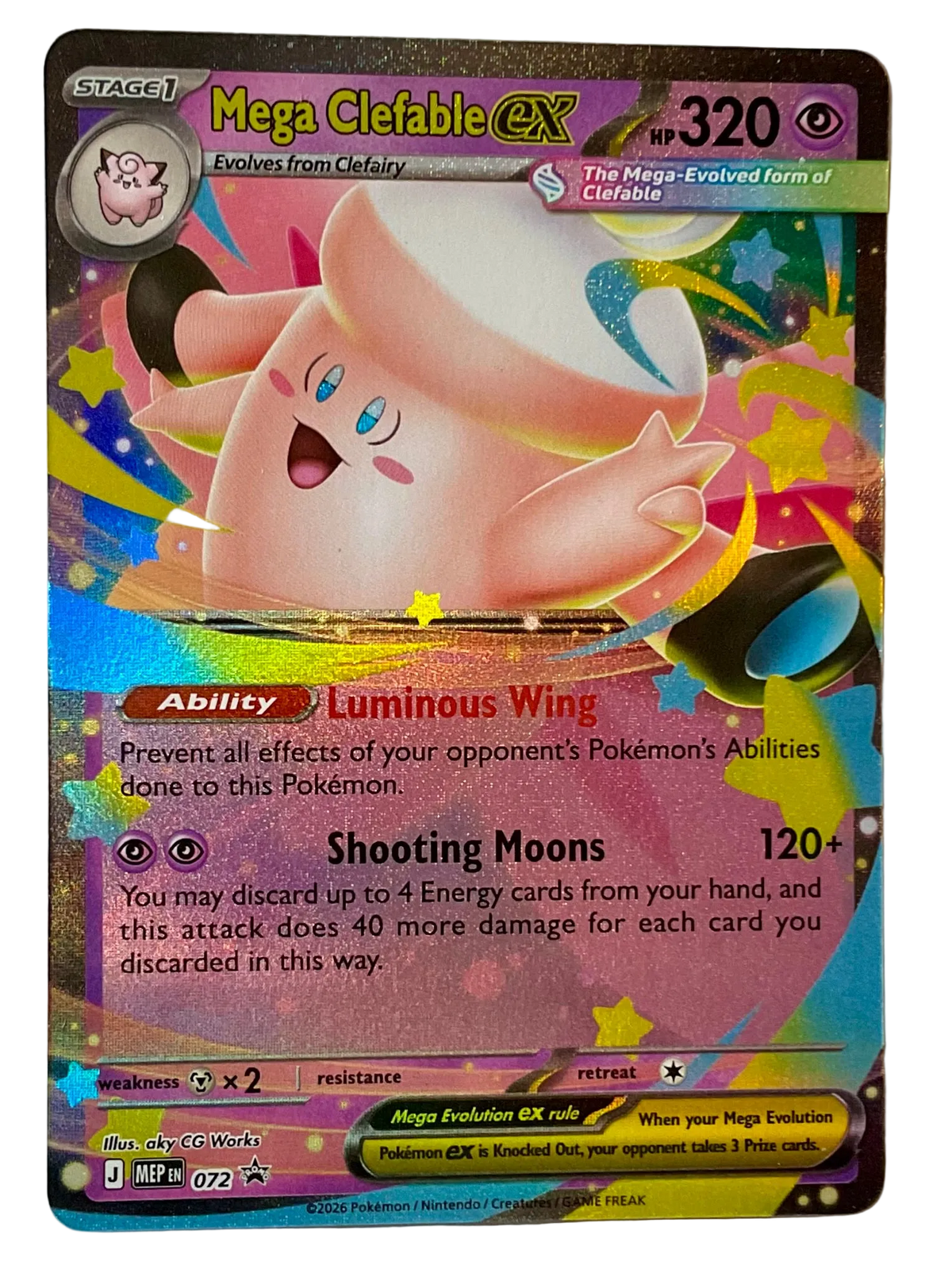 Mega Clefable ex Promo 072 - Mega Evolution