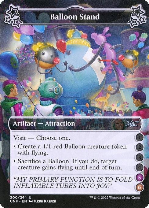 CAD Balloon Stand card from the Unfinity set