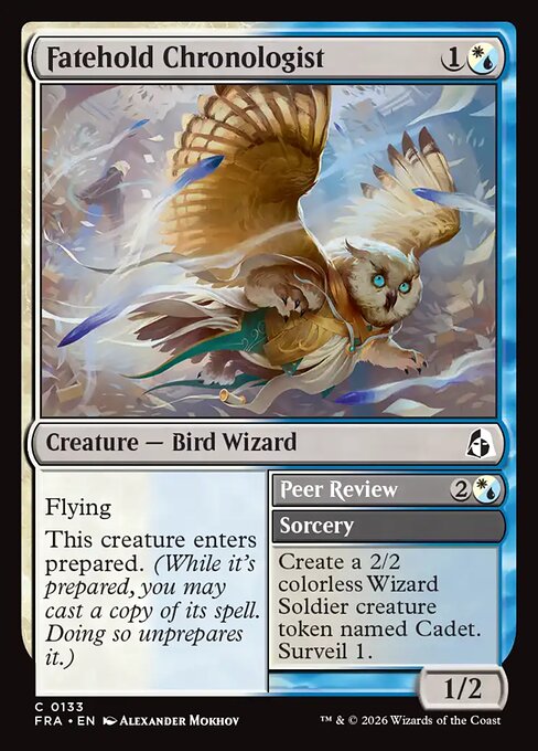 CAD Fatehold Chronologist // Peer Review card from the Reality Fracture set