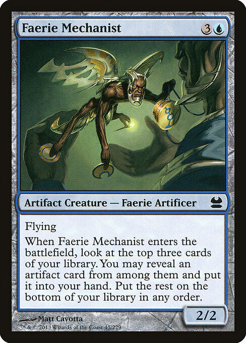 Faerie Mechanist card from the Modern Masters set