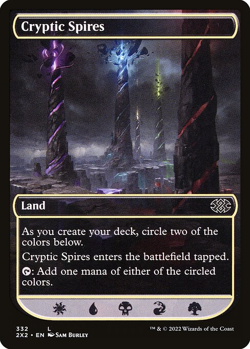 Cryptic Spires card from the Double Masters 2022 set