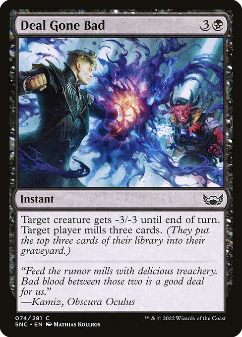 CAD Deal Gone Bad card from the Streets of New Capenna set