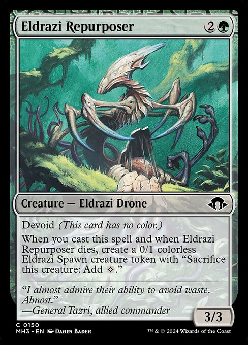 Eldrazi Repurposer card from the Modern Horizons 3 set