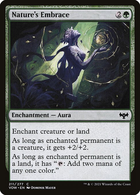 CAD Nature's Embrace card from the Innistrad: Crimson Vow set