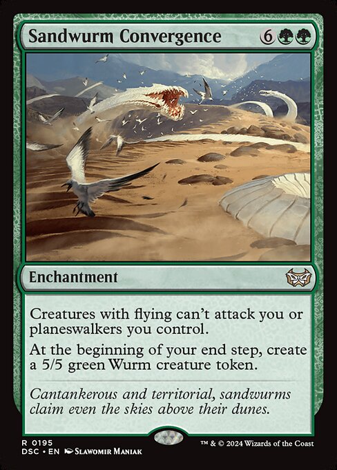 Sandwurm Convergence card from the Duskmourn: House of Horror Commander set