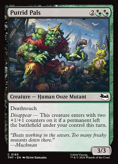 Foil Putrid Pals card from the Teenage Mutant Ninja Turtles set