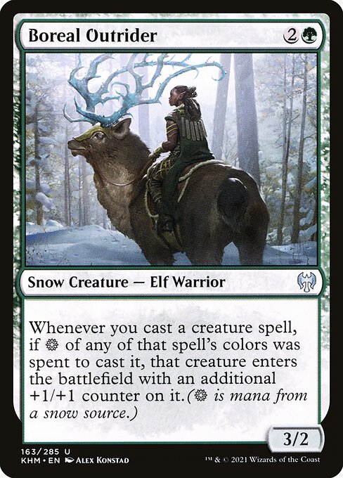 CAD Boreal Outrider card from the Kaldheim set
