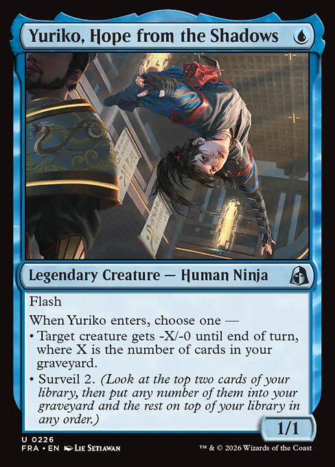 CAD Yuriko, Hope from the Shadows card from the Reality Fracture set