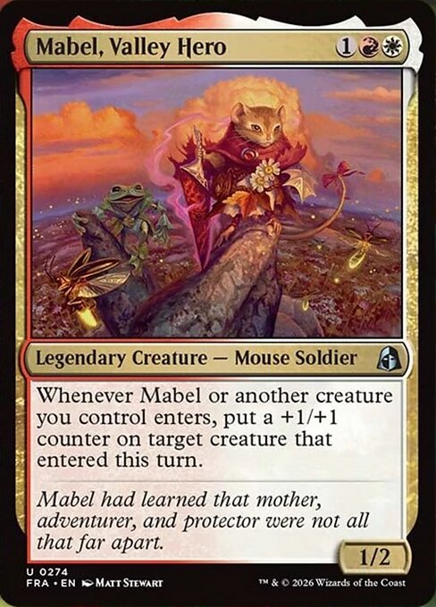 CAD Mabel, Valley Hero card from the Reality Fracture set
