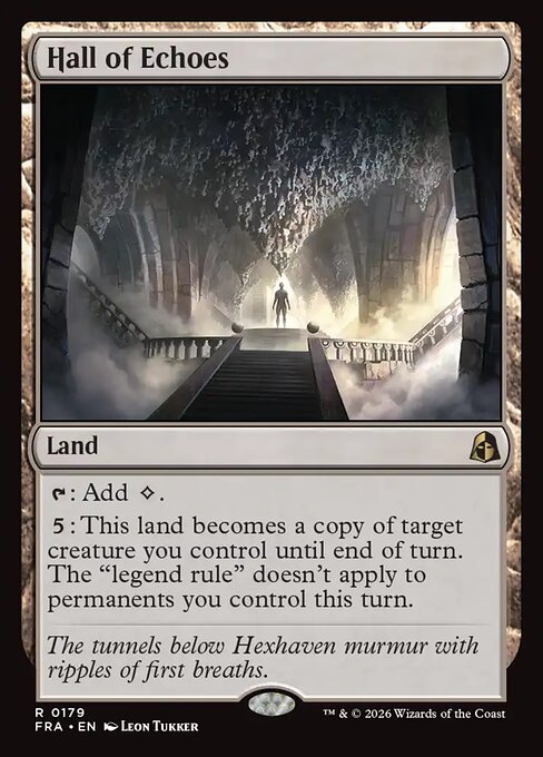 CAD Hall of Echoes card from the Reality Fracture set
