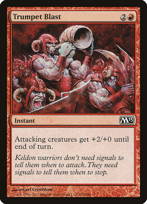 CAD Trumpet Blast card from the Magic 2013 set