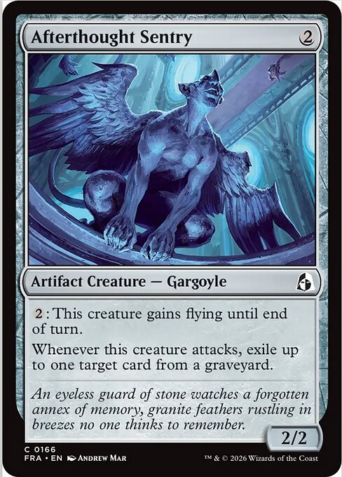 CAD Afterthought Sentry card from the Reality Fracture set