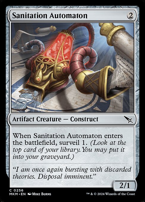 CAD Sanitation Automaton card from the Murders at Karlov Manor set