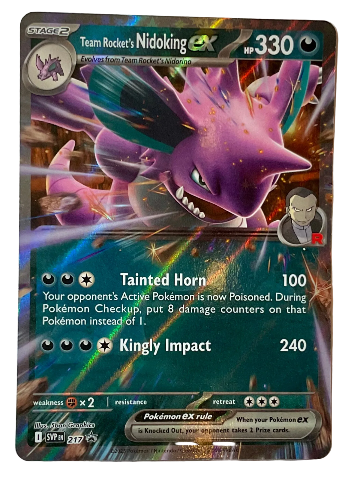 Team Rocket's Nidoking ex 217 - Scarlet & Violet Promos