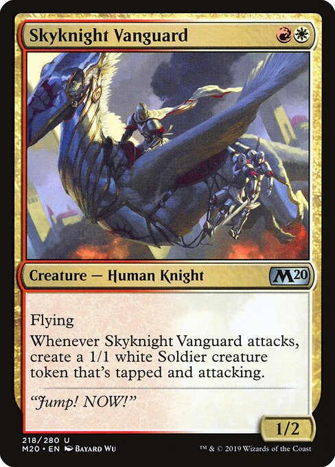 CAD Skyknight Vanguard card from the Core Set 2020 set