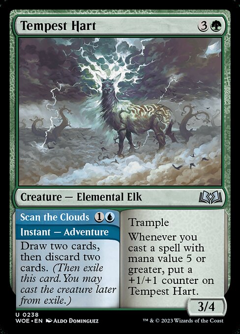 CAD Tempest Hart // Scan the Clouds card from the Wilds of Eldraine set