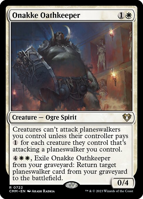 CAD Onakke Oathkeeper card from the Commander Masters set