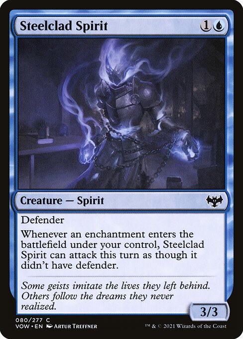 CAD Steelclad Spirit card from the Innistrad: Crimson Vow set
