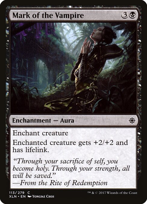 CAD Mark of the Vampire card from the Ixalan set