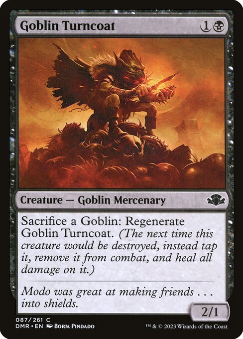 CAD Goblin Turncoat card from the Dominaria Remastered set