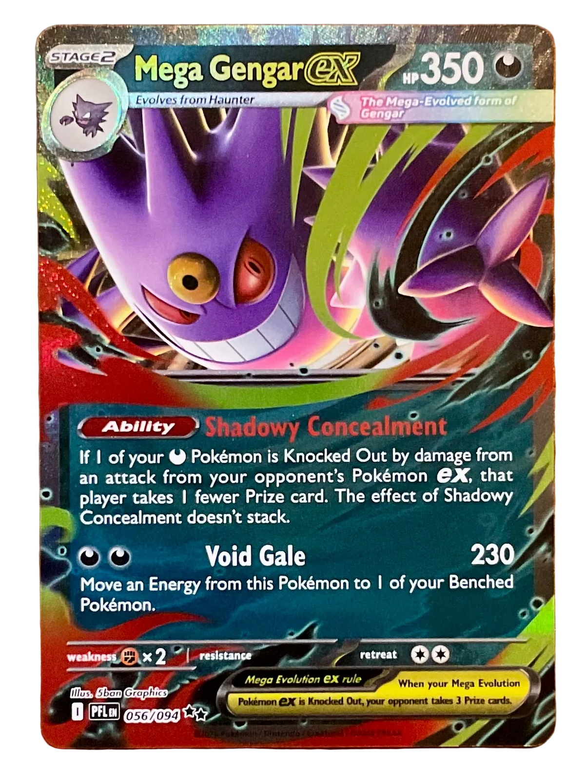 Mega Gengar ex 056/094 - Phantasmal Flames