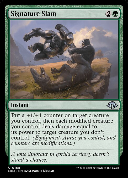 Signature Slam card from the Modern Horizons 3 set