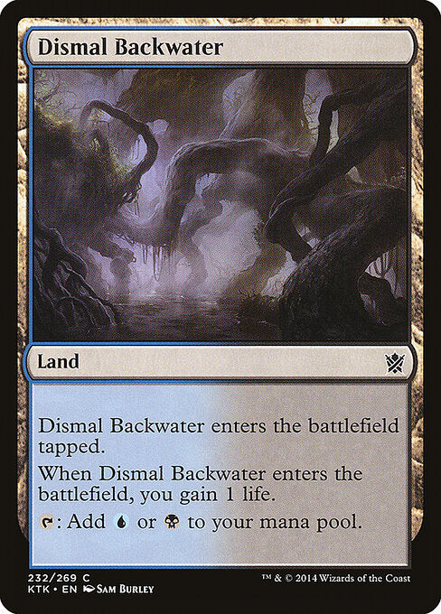 Dismal Backwater card from the Khans of Tarkir set