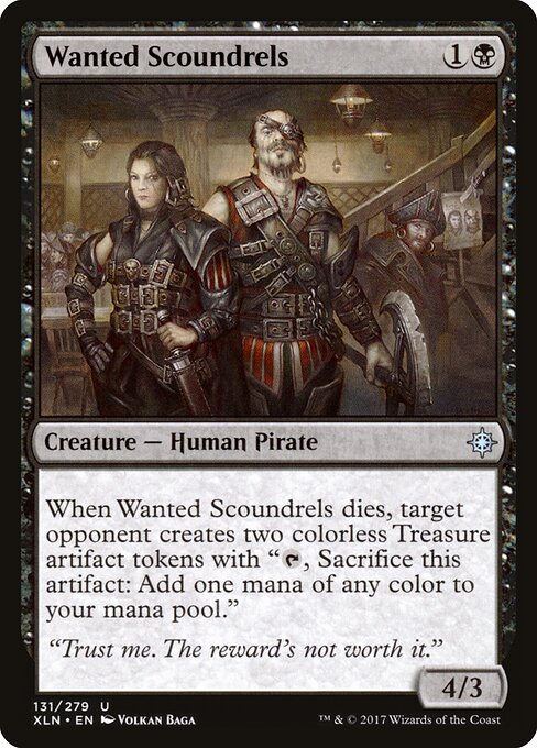 CAD Wanted Scoundrels card from the Ixalan set