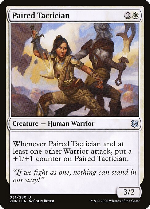 Paired Tactician card from the Zendikar Rising set