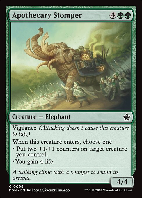 Foil Apothecary Stomper card from the Foundations set