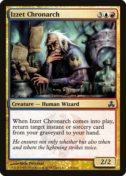 Izzet Chronarch card from the Guildpact set