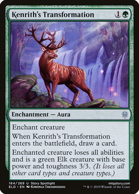 Kenrith's Transformation card from the Throne of Eldraine set